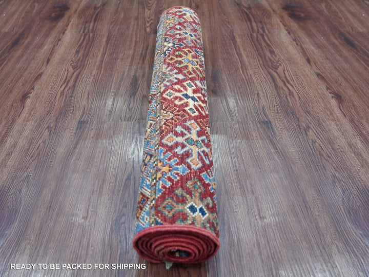 2'5" x 6'7" New Hand Knotted Multicolored Wool Runner Oriental Rug - MOA10222774