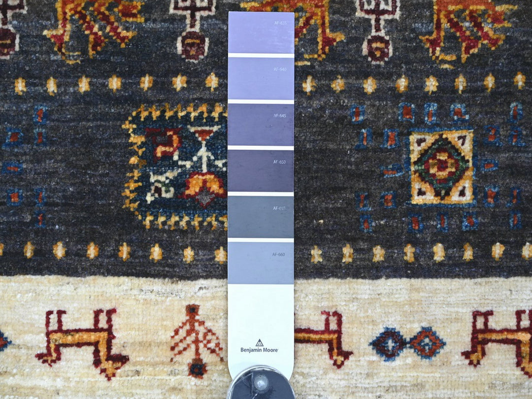 5'8" x 8'10" New Hand Knotted Multicolored Wool Rectangle Oriental Rug - MOA10222775
