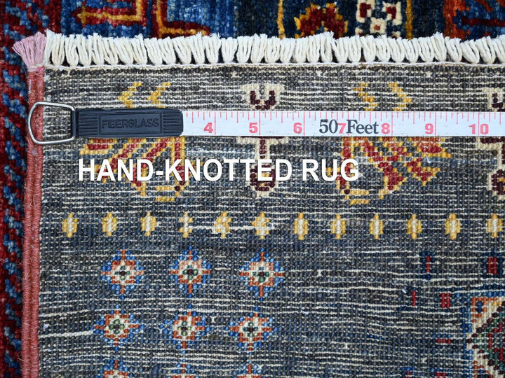 5'8" x 8'10" New Hand Knotted Multicolored Wool Rectangle Oriental Rug - MOA10222775