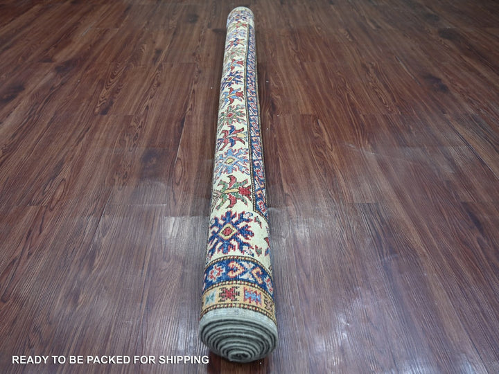 5'8" x 8'5" New Hand Knotted Grey Wool Rectangle Oriental Rug - MOA10222777