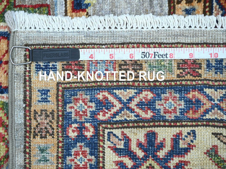 5'8" x 8'5" New Hand Knotted Grey Wool Rectangle Oriental Rug - MOA10222777