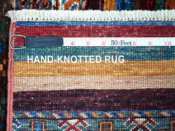2'8" x 3'8" New Hand Knotted Multicolored Wool Rectangle Oriental Rug - MOA10222780