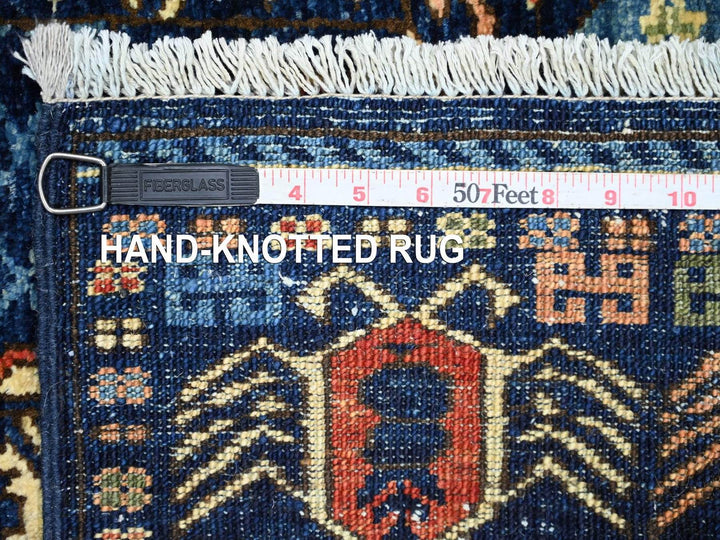 2'10" x 11'9" New Hand Knotted Blue Wool Runner Oriental Rug - MOA10222787