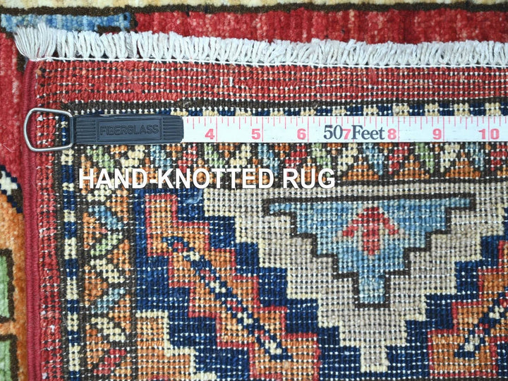 2'5" x 8'2" New Hand Knotted Red Wool Runner Oriental Rug - MOA10222792
