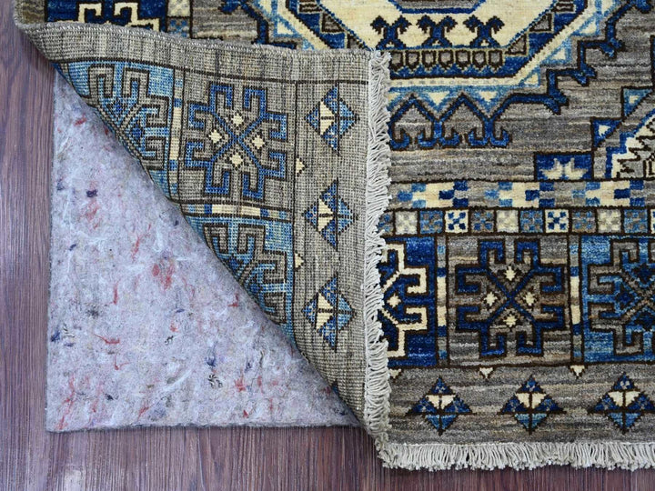 3'0" x 4'8" New Hand Knotted Grey Wool Rectangle Oriental Rug - MOA10222794