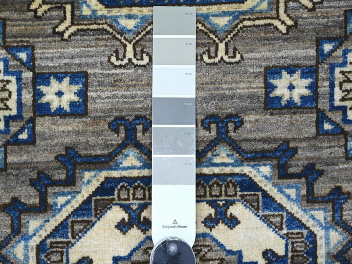 3'0" x 4'8" New Hand Knotted Grey Wool Rectangle Oriental Rug - MOA10222794