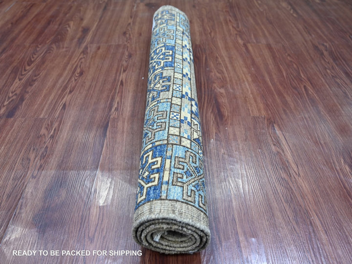 3'0" x 4'8" New Hand Knotted Grey Wool Rectangle Oriental Rug - MOA10222794