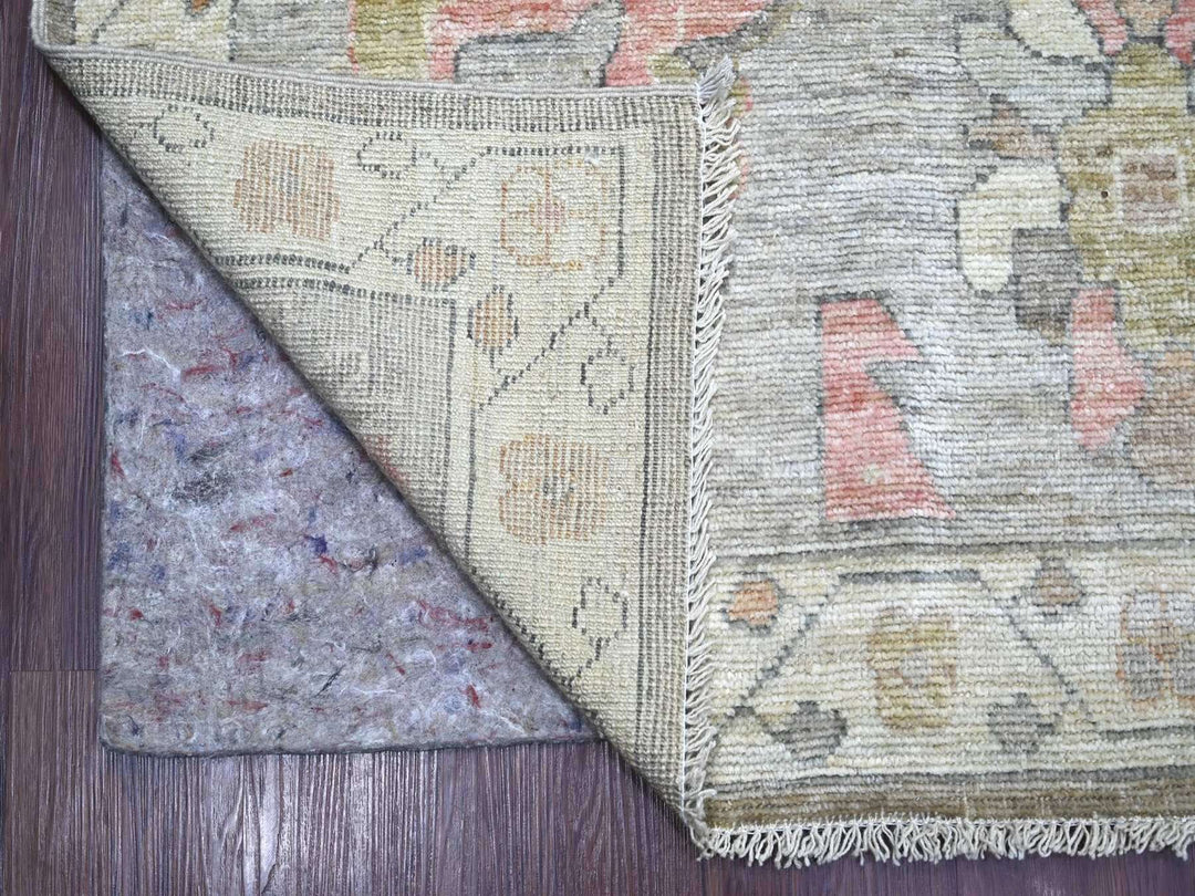 9'1" x 11'9" New Hand Knotted Brown Wool Rectangle Oriental Rug - MOA10222796