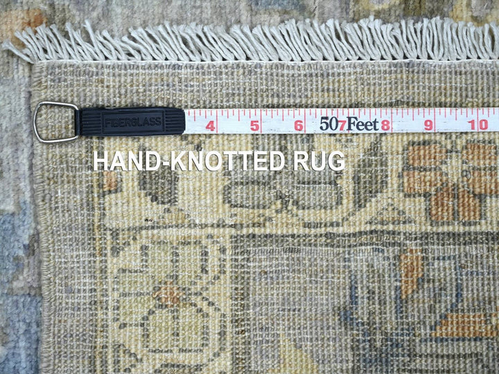 2'9" x 6'0" New Hand Knotted Grey Wool Runner Oriental Rug - MOA10222804
