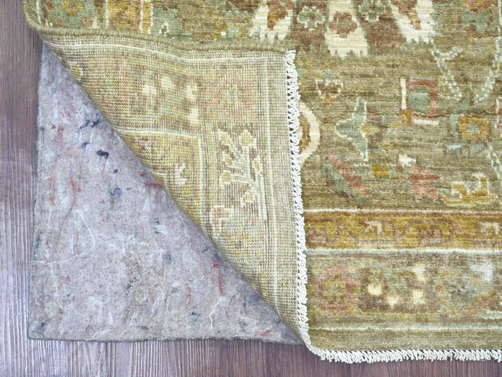 2'7" x 8'2" New Hand Knotted Brown Wool Runner Oriental Rug - MOA10222805