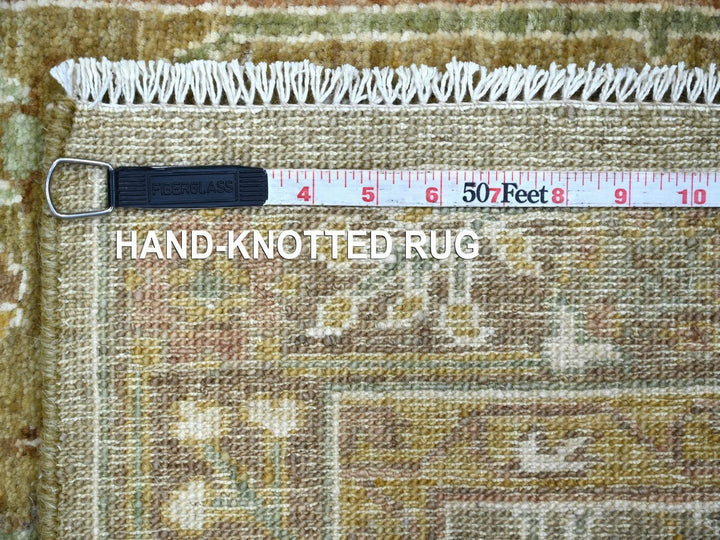 2'7" x 8'2" New Hand Knotted Brown Wool Runner Oriental Rug - MOA10222805