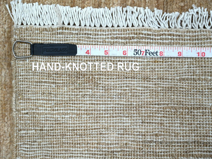 2'11" x 4'7" New Hand Knotted Brown Wool Rectangle Oriental Rug - MOA10222807