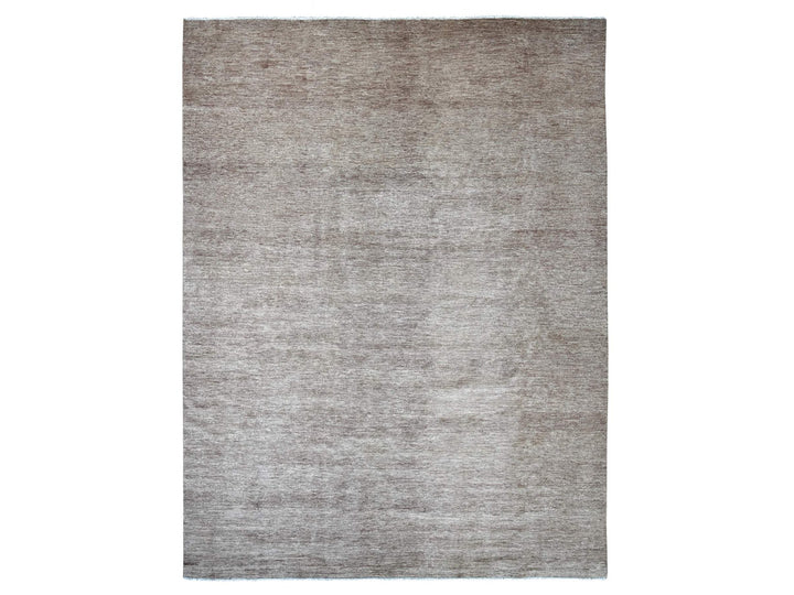 11'4" x 15'4" New Hand Knotted Brown Wool Rectangle Oriental Rug - MOA10222808