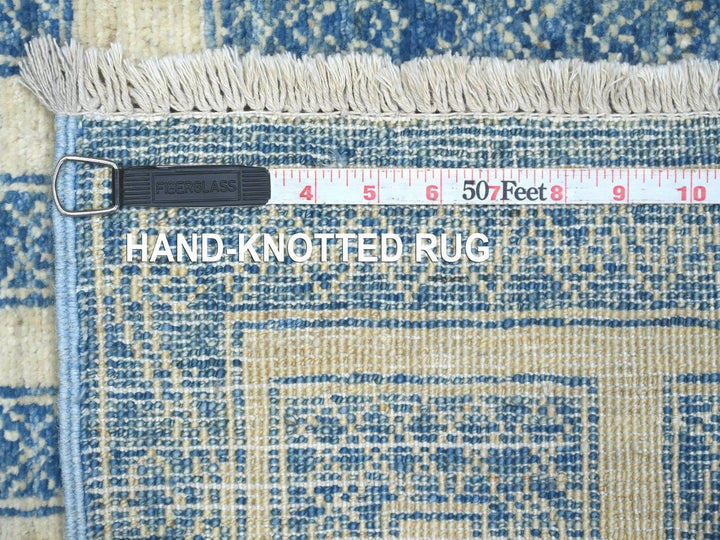 2'5" x 9'5" New Hand Knotted Blue Wool Runner Oriental Rug - MOA10222811