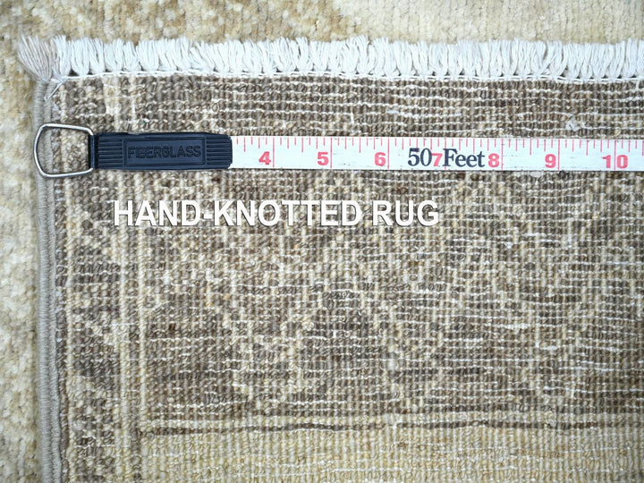 5'10" x 8'9" New Hand Knotted Ivory Wool Rectangle Oriental Rug - MOA10222814
