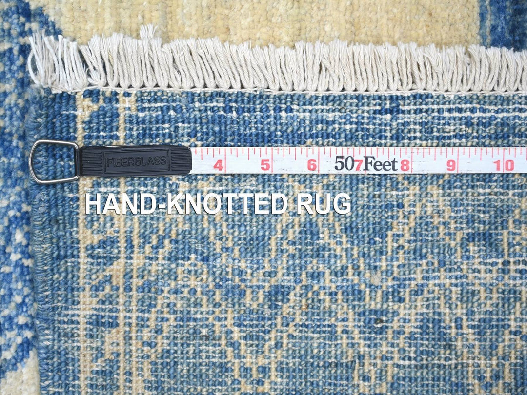 5'11" x 8'10" New Hand Knotted Blue Wool Rectangle Oriental Rug - MOA10222815