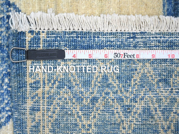 5'11" x 8'10" New Hand Knotted Blue Wool Rectangle Oriental Rug - MOA10222815