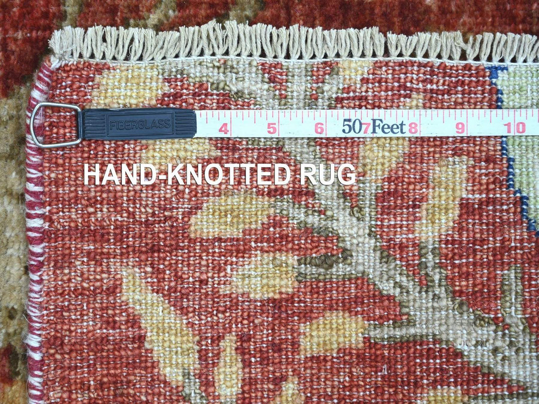 2'10" x 15'10" New Hand Knotted Red Wool Runner Oriental Rug - MOA10222816