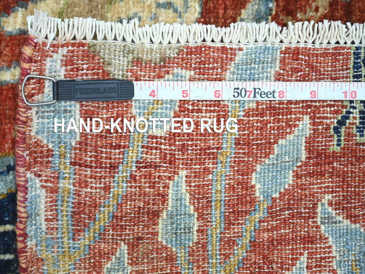 2'6" x 12'0" New Hand Knotted Red Wool Runner Oriental Rug - MOA10222819