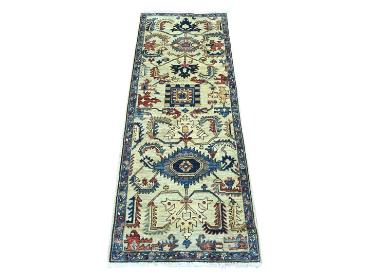 2'3" x 5'11" New Hand Knotted Green Wool Runner Oriental Rug - MOA10222820