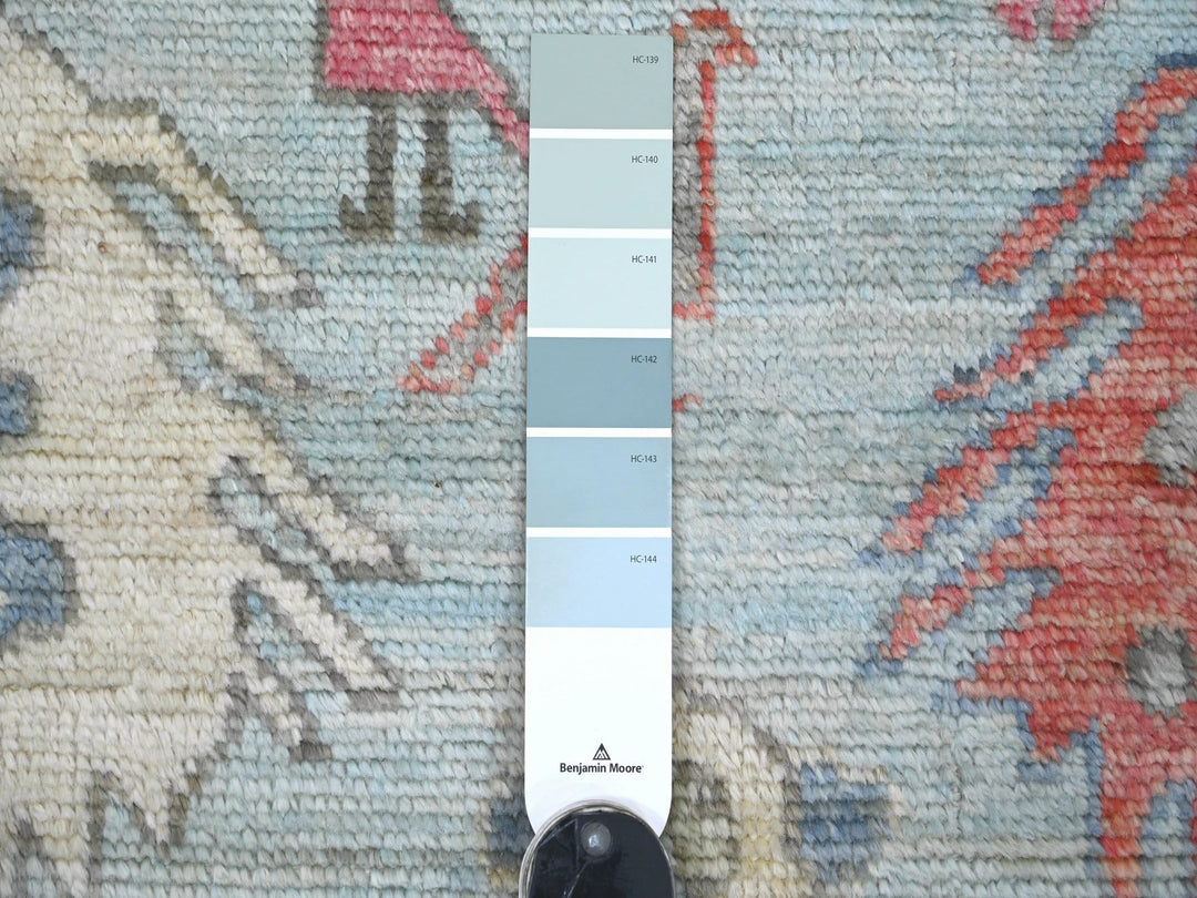 4'0" x 6'1" New Hand Knotted Blue Wool Rectangle Oriental Rug - MOA10222824