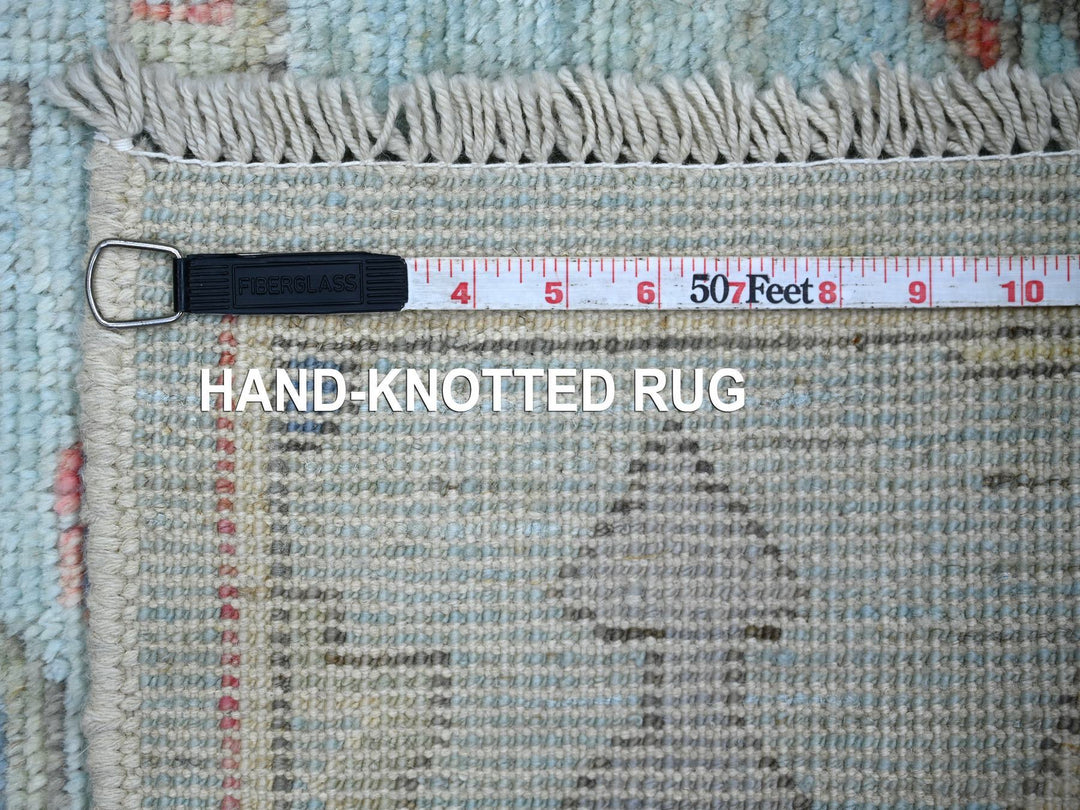 4'0" x 6'1" New Hand Knotted Blue Wool Rectangle Oriental Rug - MOA10222824