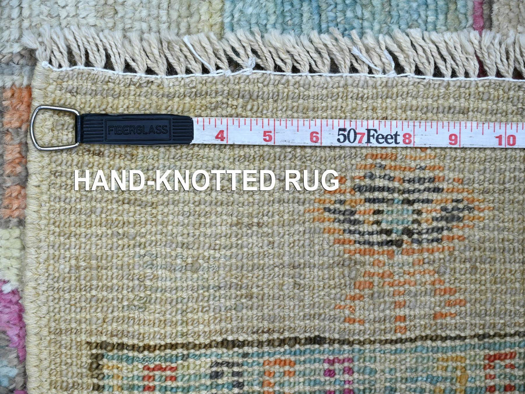 2'10" x 5'11" New Hand Knotted Grey Wool Runner Oriental Rug - MOA10222825