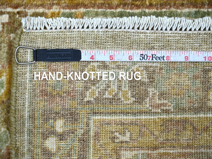 2'7" x 8'1" New Hand Knotted Brown Wool Runner Oriental Rug - MOA10222829