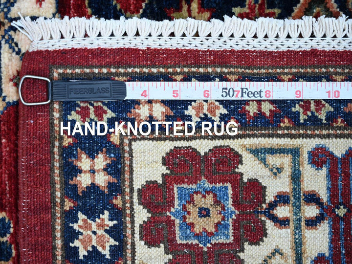 3'11" x 6'4" New Hand Knotted Red Wool Rectangle Oriental Rug - MOA10222831