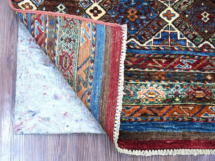 2'9" x 3'8" New Hand Knotted Multicolored Wool Rectangle Oriental Rug - MOA10222832