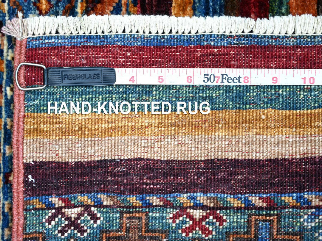 2'9" x 3'8" New Hand Knotted Multicolored Wool Rectangle Oriental Rug - MOA10222832