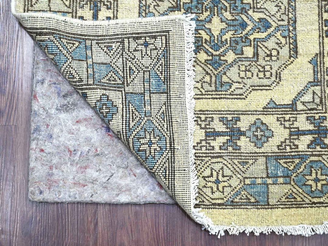 2'6" x 11'8" New Hand Knotted Ivory Wool Runner Oriental Rug - MOA10222835