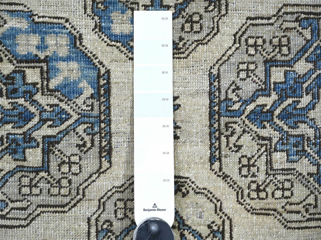 5'11" x 8'9" New Hand Knotted Ivory Wool Rectangle Oriental Rug - MOA10222837