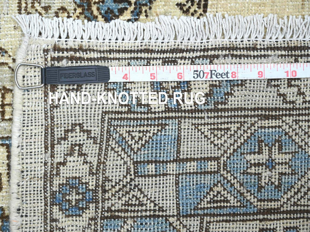 5'11" x 8'9" New Hand Knotted Ivory Wool Rectangle Oriental Rug - MOA10222837