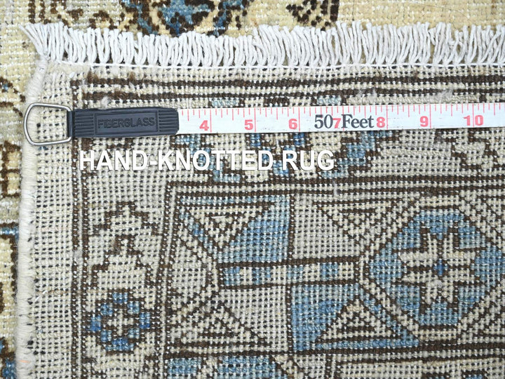 5'11" x 8'9" New Hand Knotted Ivory Wool Rectangle Oriental Rug - MOA10222837
