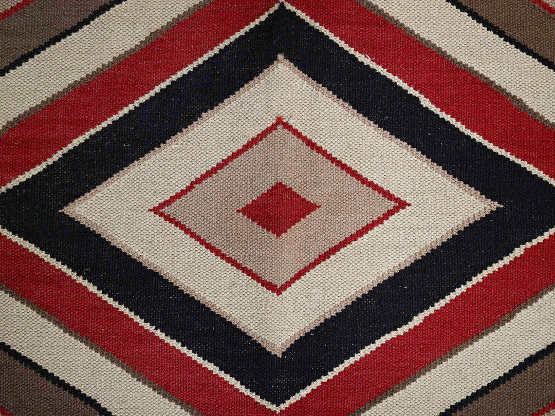 5'2" x 7'0" New Hand Woven Brown Wool Rectangle Oriental Rug - MOA1022283