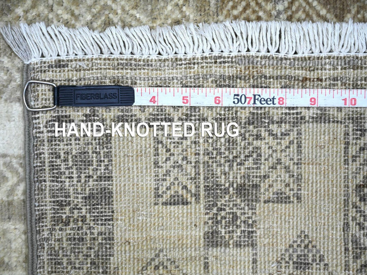 2'5" x 7'6" New Hand Knotted Brown Wool Runner Oriental Rug - MOA10222845