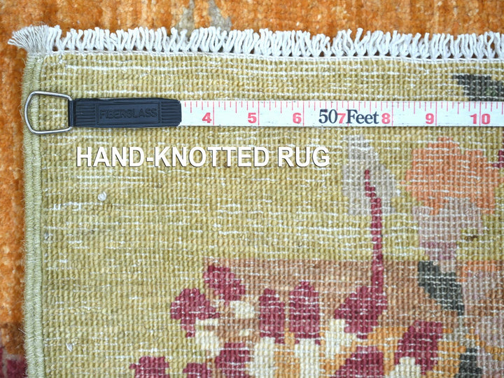 3'0" x 11'9" New Hand Knotted Brown Wool Runner Oriental Rug - MOA10222849