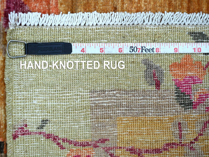 3'0" x 10'2" New Hand Knotted Brown Wool Runner Oriental Rug - MOA10222851