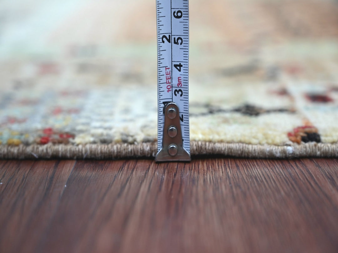 2'9" x 6'0" New Hand Knotted Brown Wool Runner Oriental Rug - MOA10222867