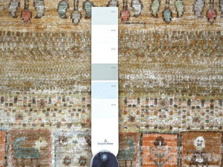 4'0" x 5'7" New Hand Knotted Brown Wool Rectangle Oriental Rug - MOA10222870
