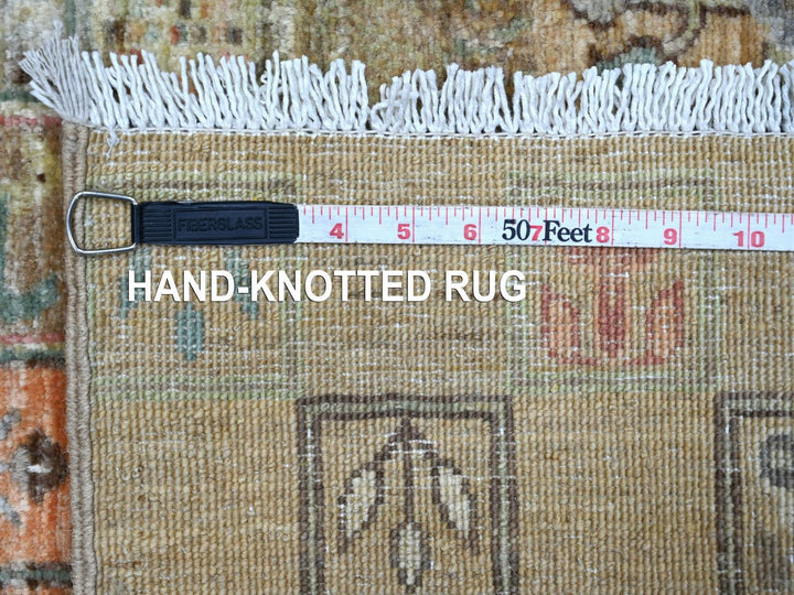 4'0" x 5'7" New Hand Knotted Brown Wool Rectangle Oriental Rug - MOA10222870