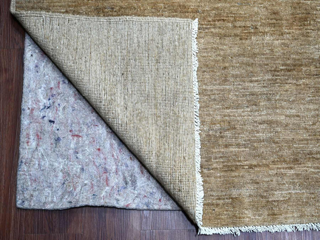 11'8" x 15'3" New Hand Knotted Brown Wool Rectangle Oriental Rug - MOA10222872