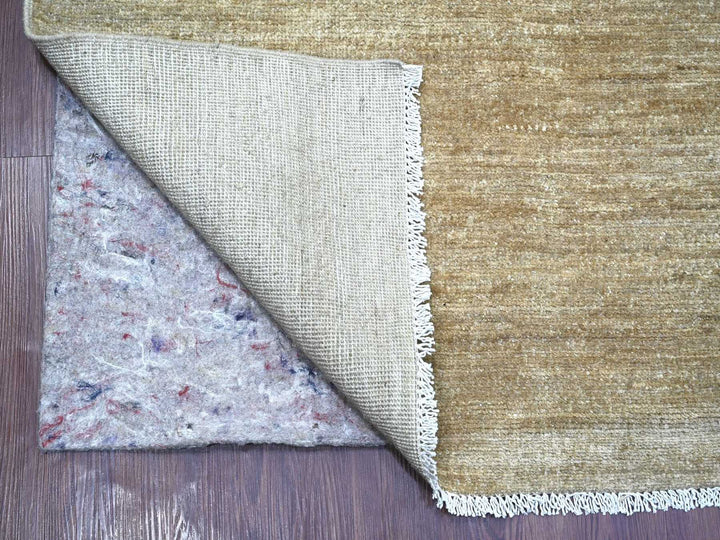 7'8" x 9'10" New Hand Knotted Brown Wool Rectangle Oriental Rug - MOA10222873
