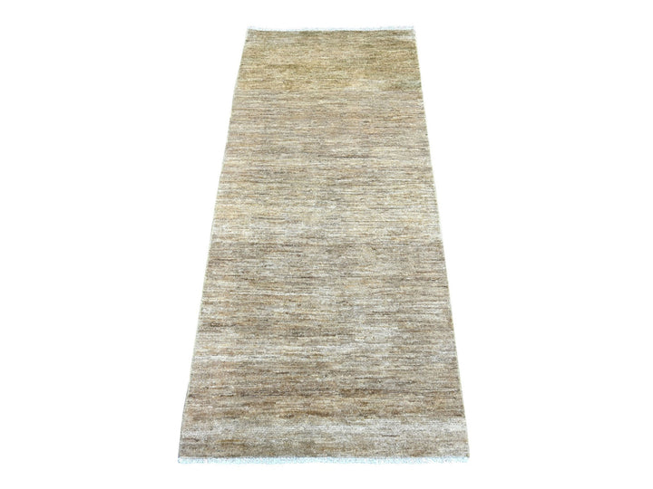 2'6" x 5'8" New Hand Knotted Brown Wool Runner Oriental Rug - MOA10222874