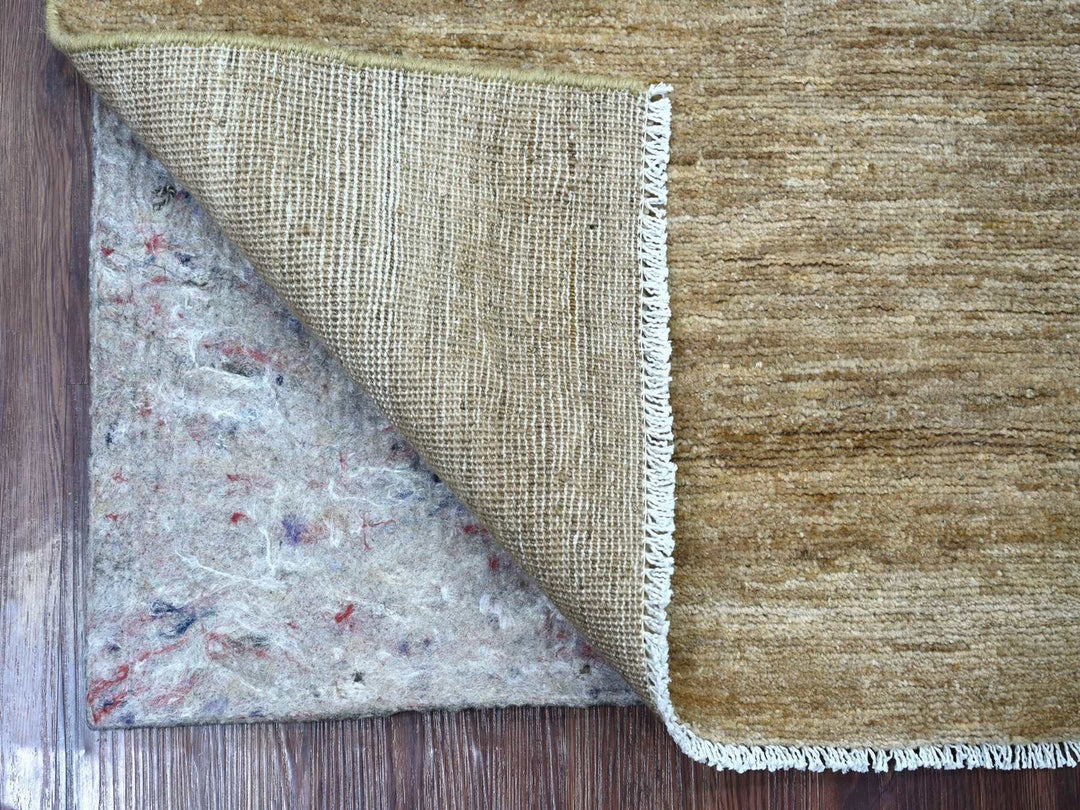 2'6" x 5'8" New Hand Knotted Brown Wool Runner Oriental Rug - MOA10222874