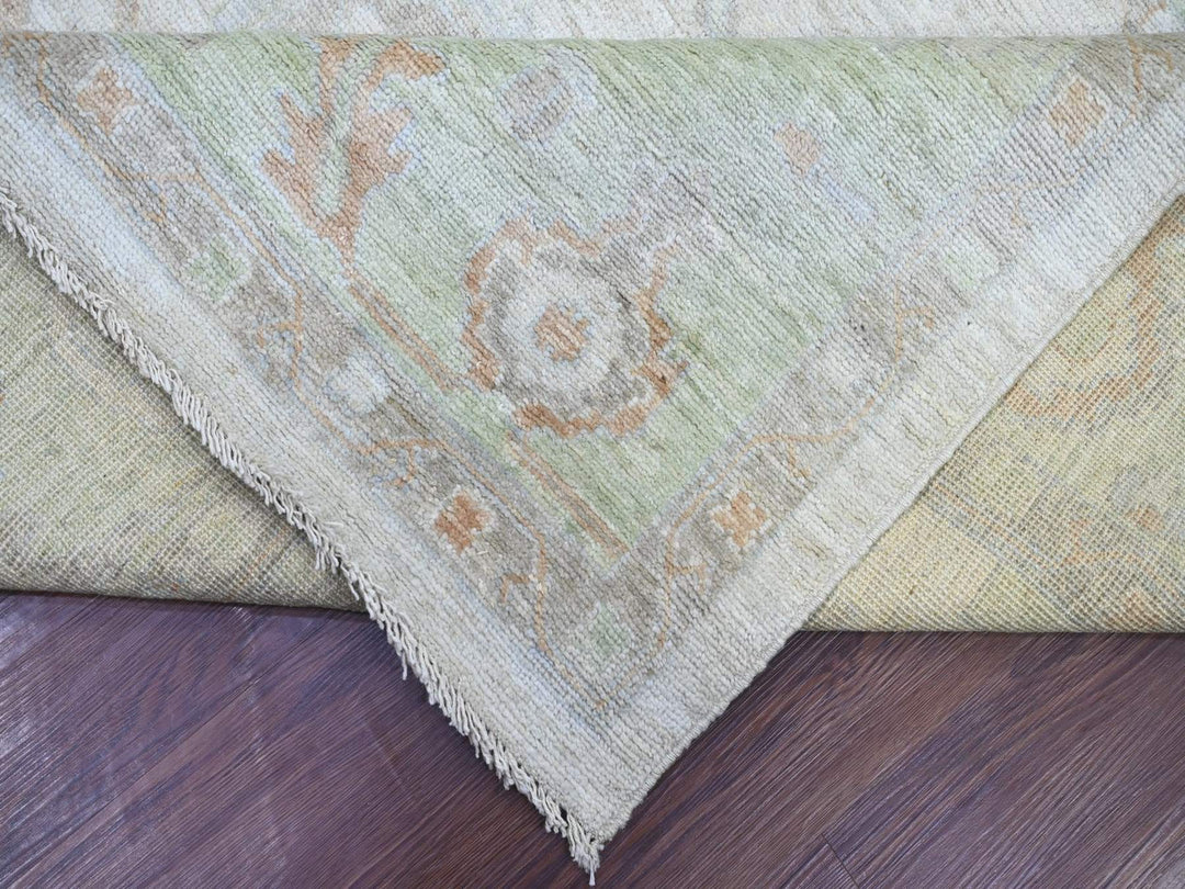10'0" x 13'7" New Hand Knotted Grey Wool Rectangle Oriental Rug - MOA10222884
