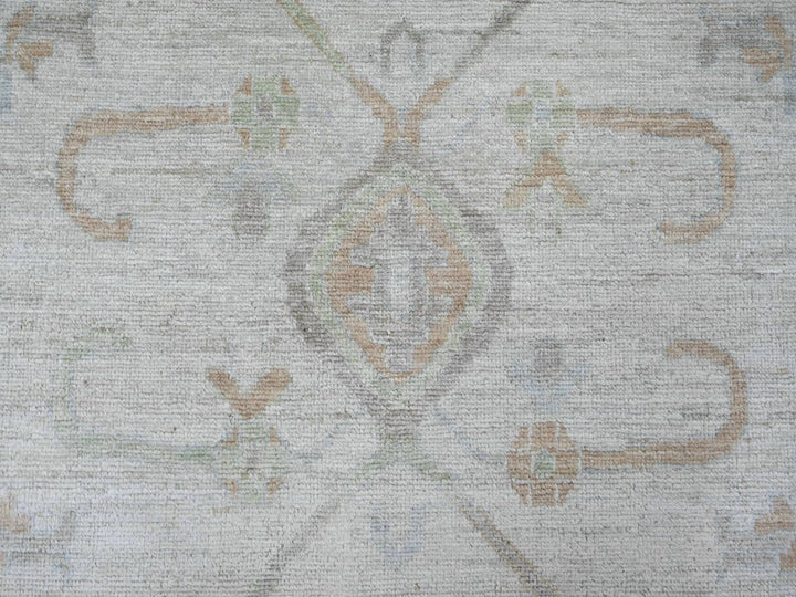 10'0" x 13'7" New Hand Knotted Grey Wool Rectangle Oriental Rug - MOA10222884