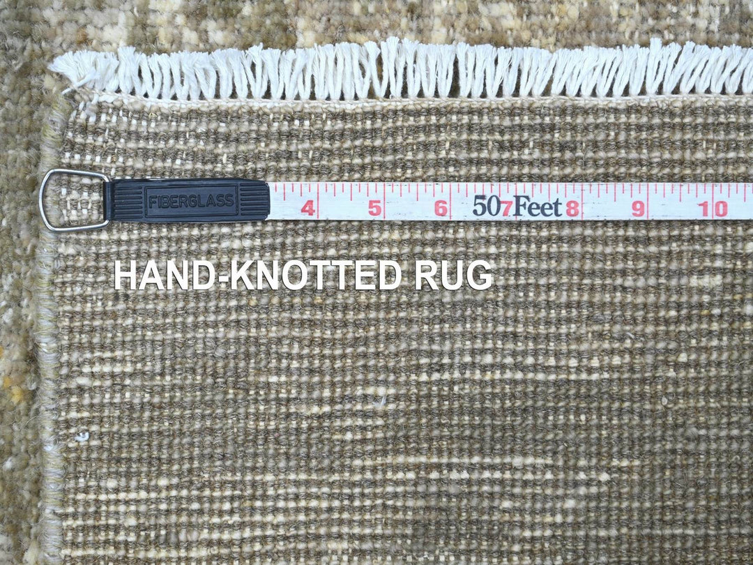 4'0" x 6'2" New Hand Knotted Brown Wool Rectangle Oriental Rug - MOA10222888