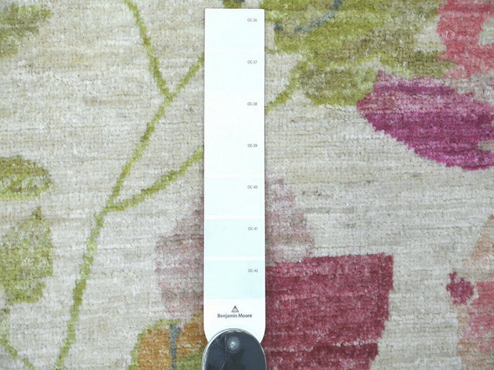 2'0" x 3'2" New Hand Knotted Ivory Wool Rectangle Oriental Rug - MOA10222892
